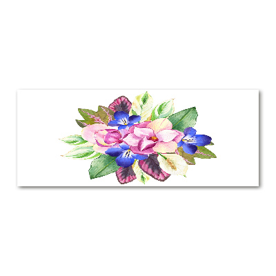 Tableau sur verre acrylique Bouquet de fleurs