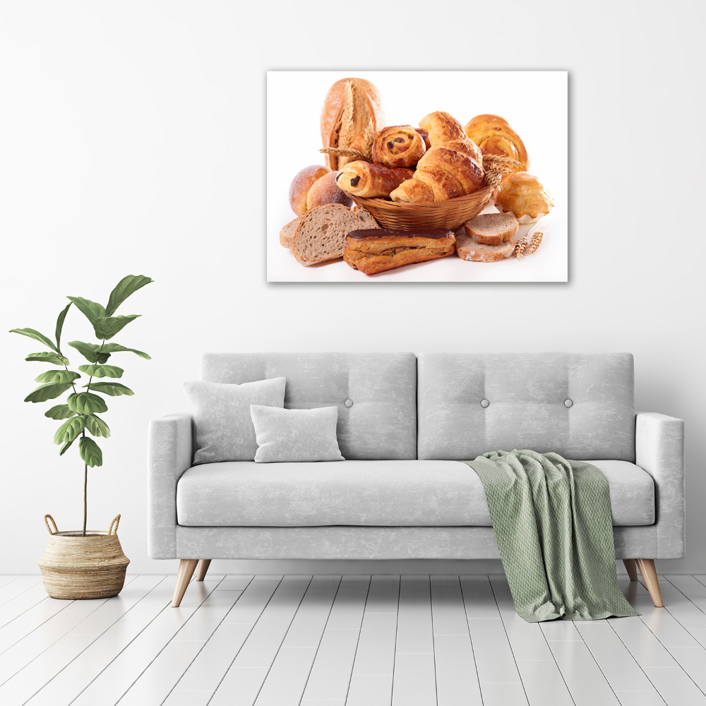 Tableau acrylique Produits de boulangerie