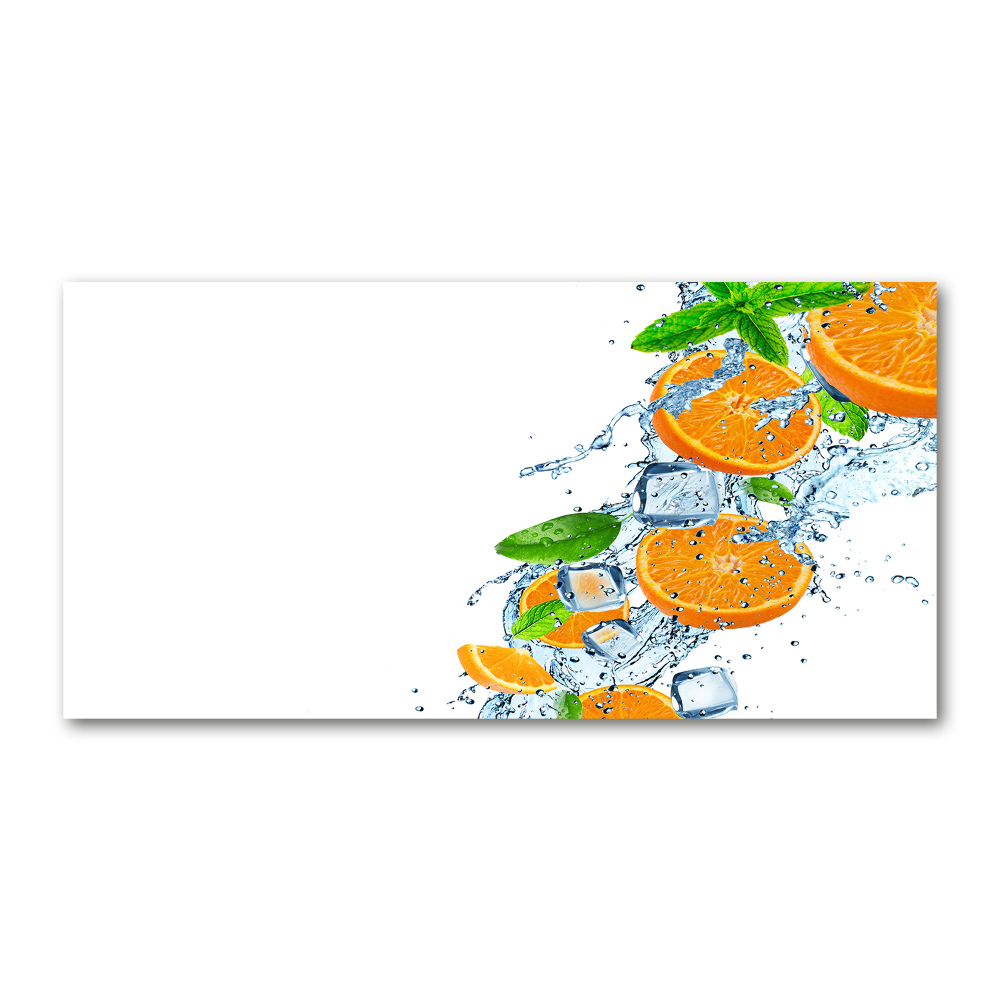 Tableau sur verre acrylique Oranges