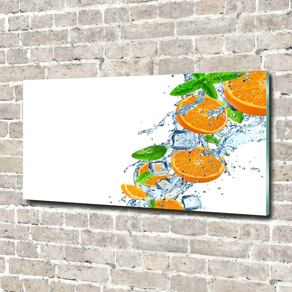 Tableau sur verre acrylique Oranges