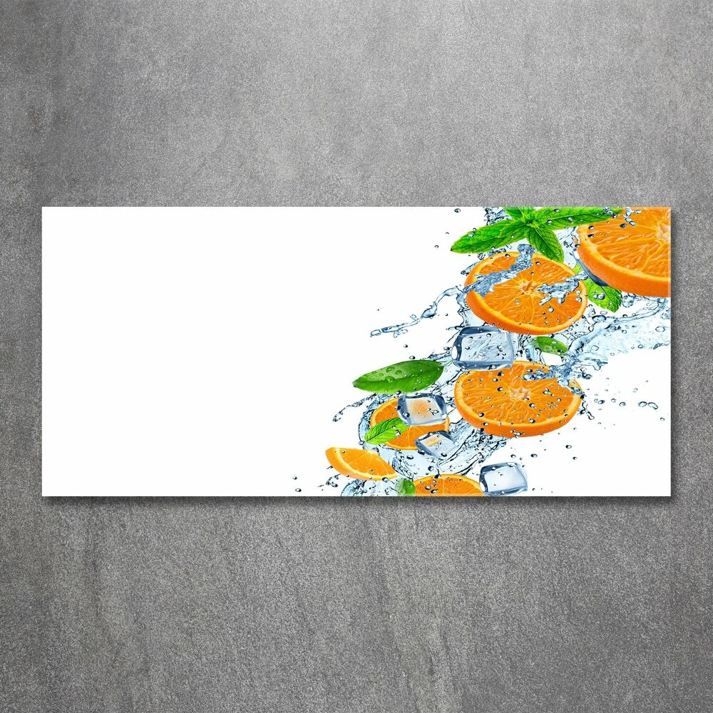 Tableau sur verre acrylique Oranges