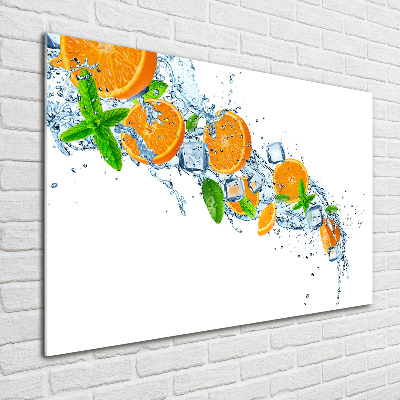 Tableau sur verre acrylique Oranges