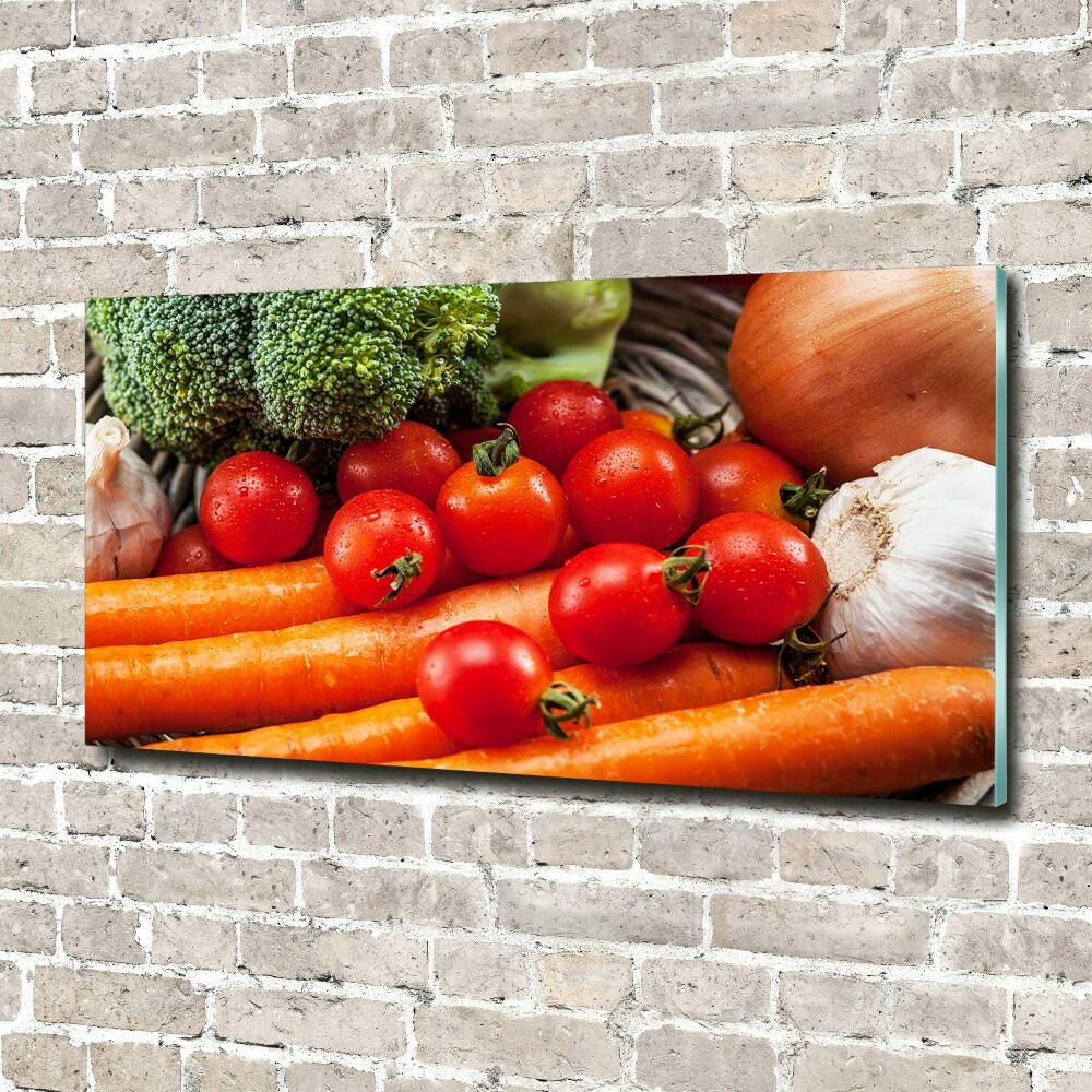 Tableau sur verre acrylique Légumes