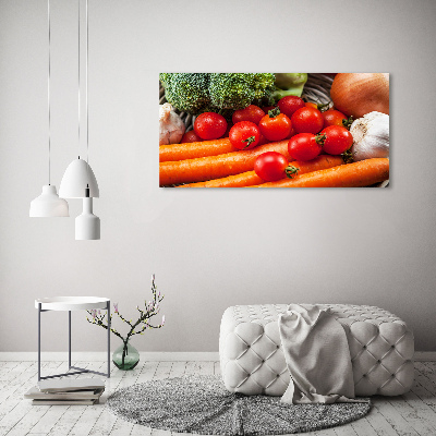 Tableau sur verre acrylique Légumes