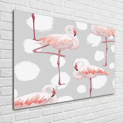 Tableau en acrylique Flamants