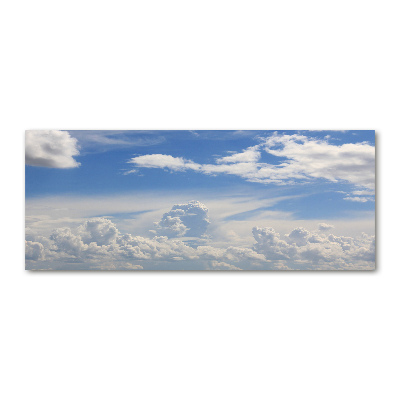 Tableau verre acrylique Les nuages dans le ciel