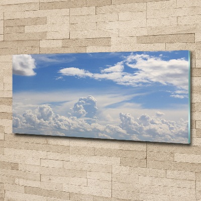 Tableau verre acrylique Les nuages dans le ciel