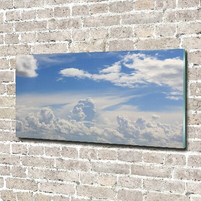 Tableau verre acrylique Les nuages dans le ciel