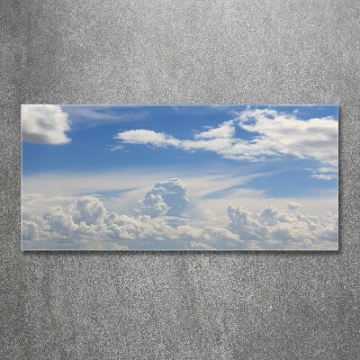 Tableau verre acrylique Les nuages dans le ciel