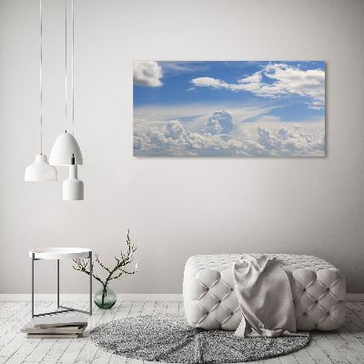 Tableau verre acrylique Les nuages dans le ciel