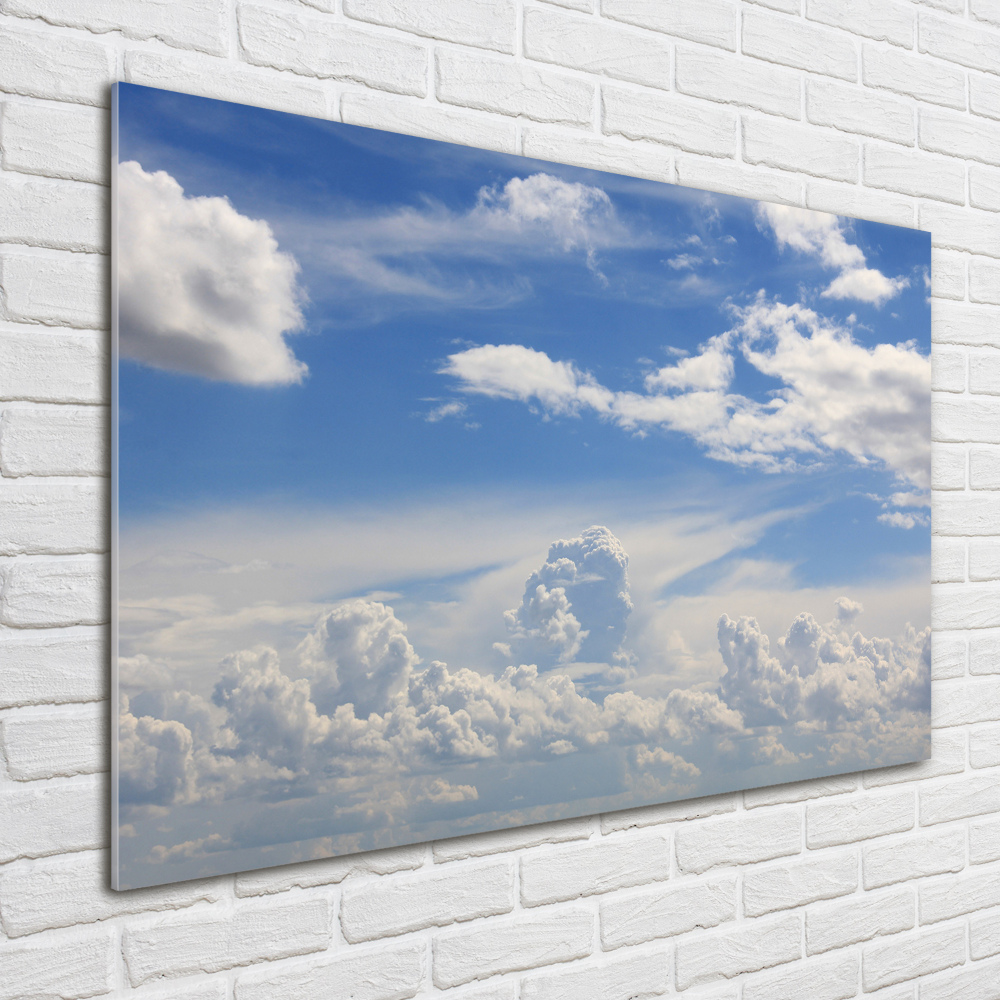 Tableau verre acrylique Les nuages dans le ciel