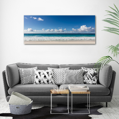 Acrylique tableau Plage dans les Seychelles