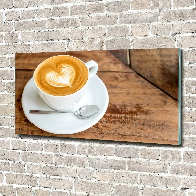 Tableau verre acrylique Café dans une tasse