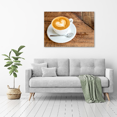 Tableau verre acrylique Café dans une tasse