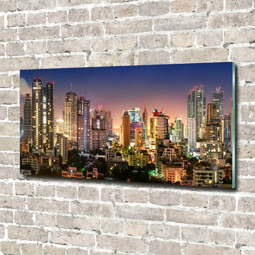 Tableau en acrylique Bangkok la nuit