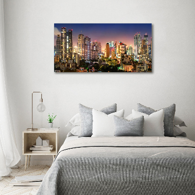 Tableau en acrylique Bangkok la nuit