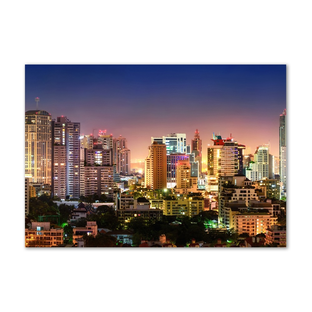 Tableau en acrylique Bangkok la nuit