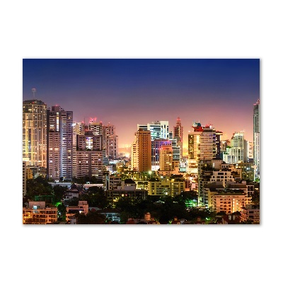 Tableau en acrylique Bangkok la nuit