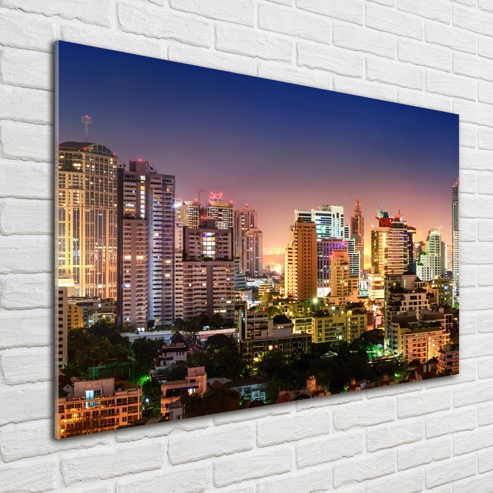 Tableau en acrylique Bangkok la nuit