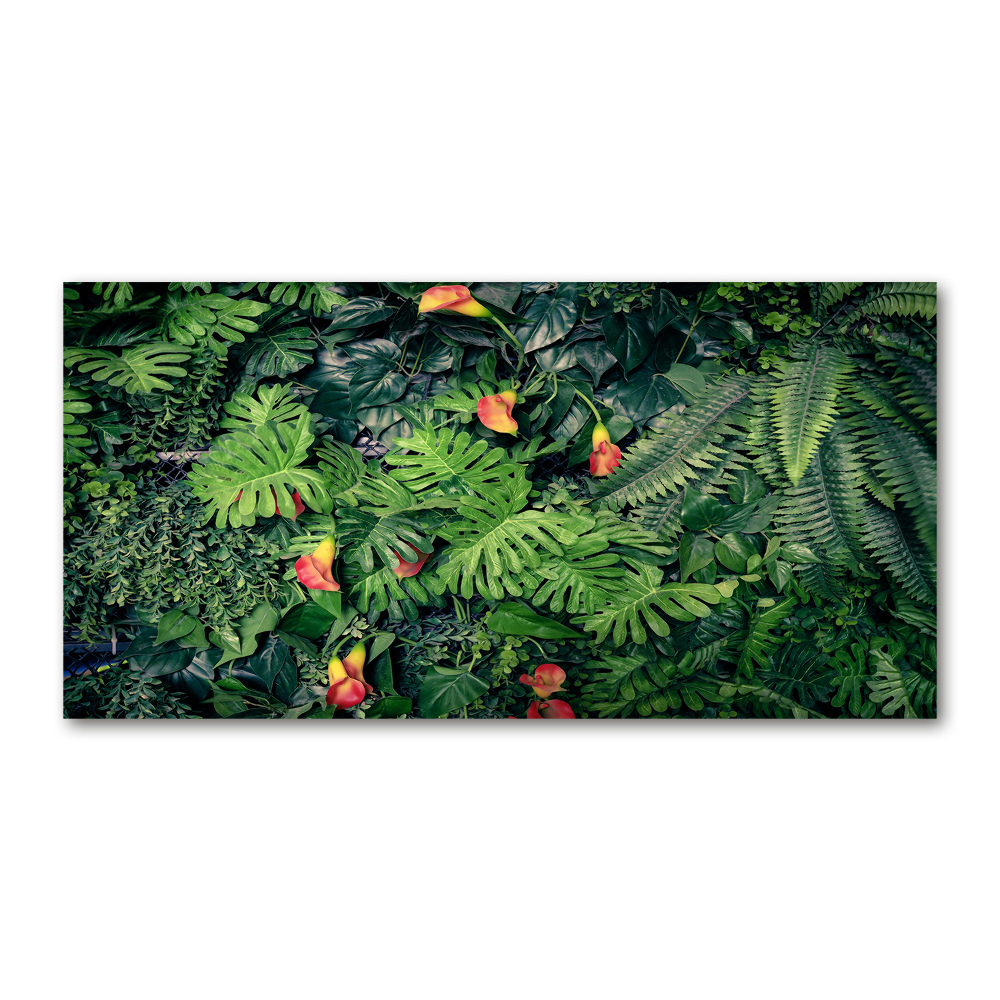 Tableau verre acrylique Jungle exotique