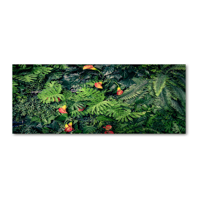 Tableau verre acrylique Jungle exotique