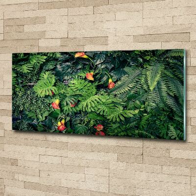 Tableau verre acrylique Jungle exotique