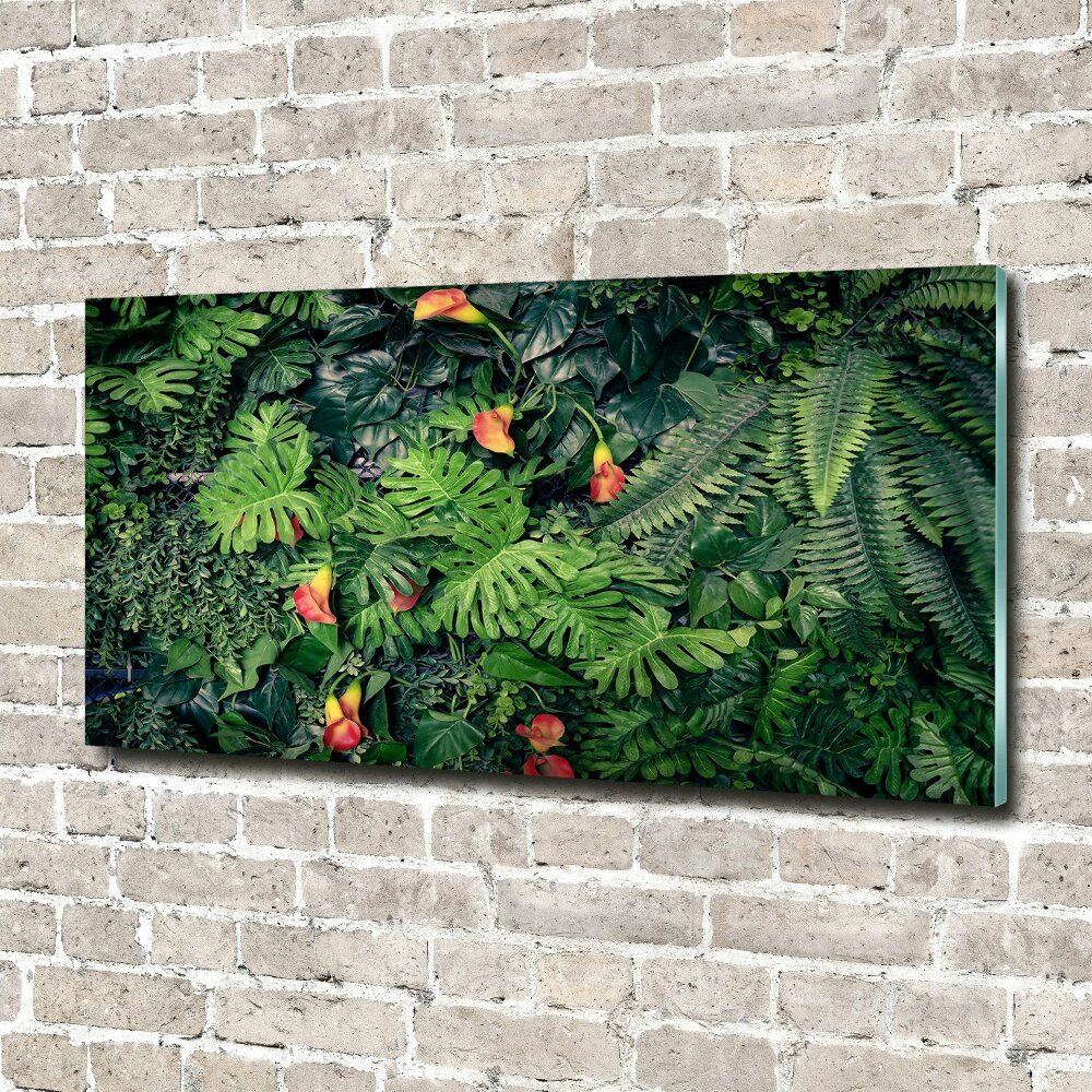 Tableau verre acrylique Jungle exotique