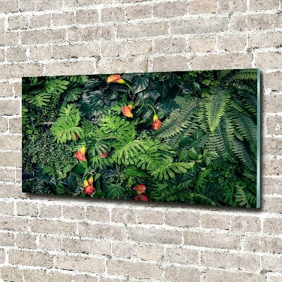 Tableau verre acrylique Jungle exotique