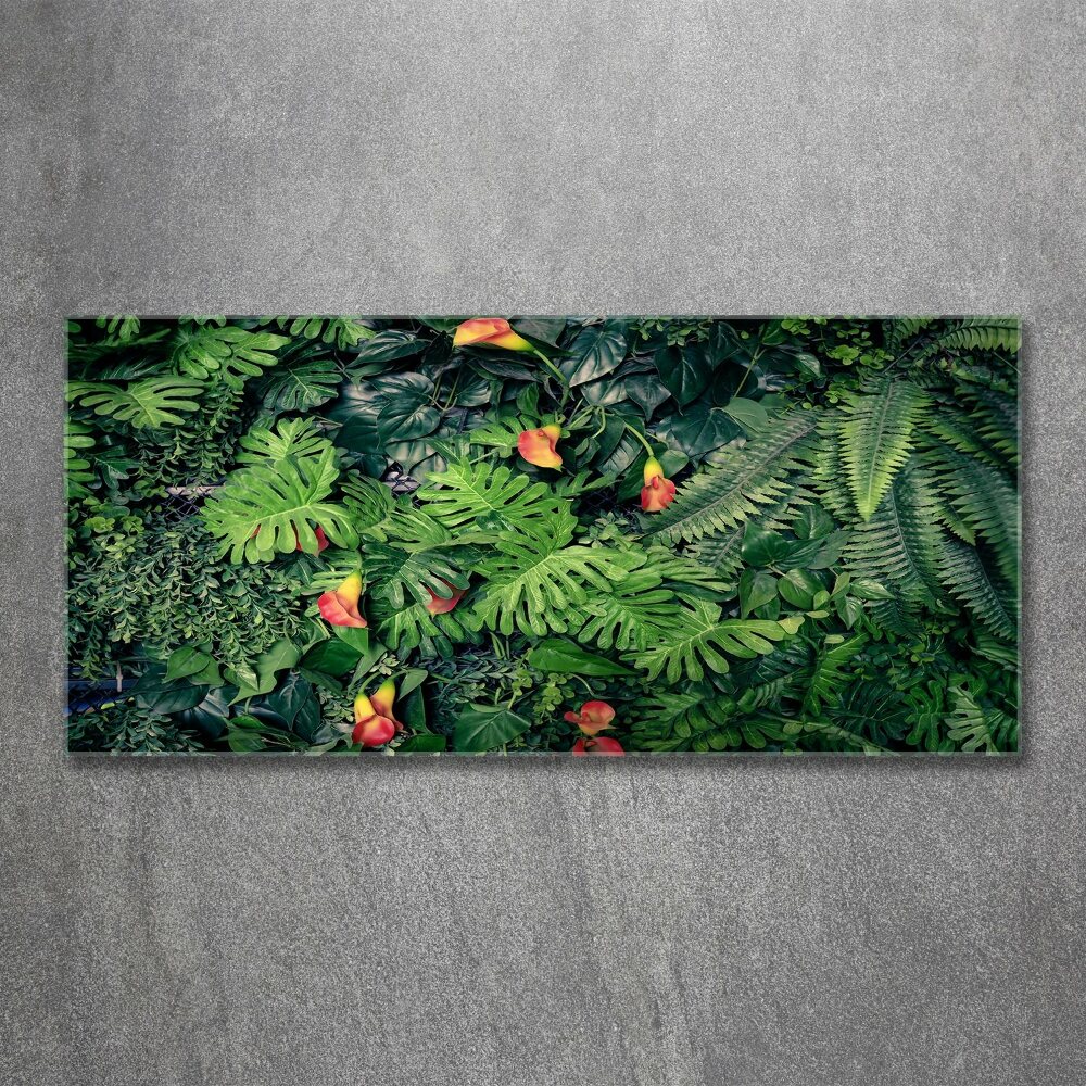 Tableau verre acrylique Jungle exotique