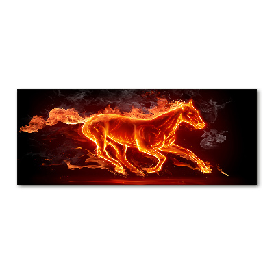 Tableau en acrylique Cheval en flammes