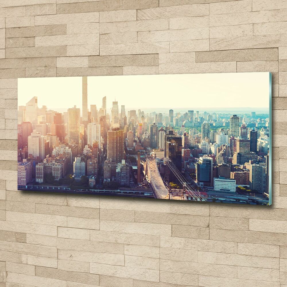 Tableau en acrylique New York City vue d'oiseau