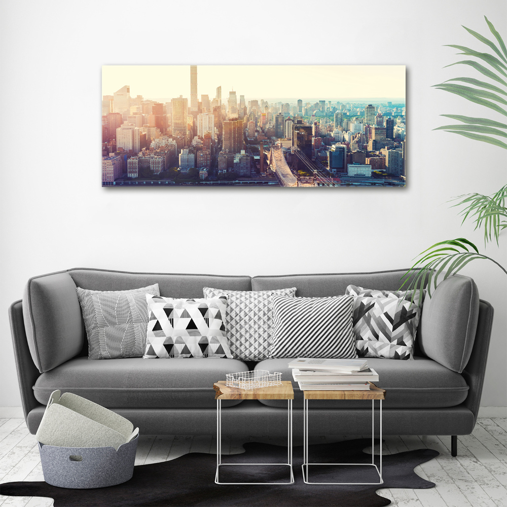 Tableau en acrylique New York City vue d'oiseau