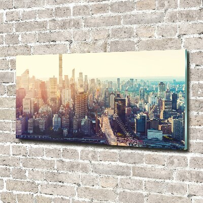 Tableau en acrylique New York City vue d'oiseau