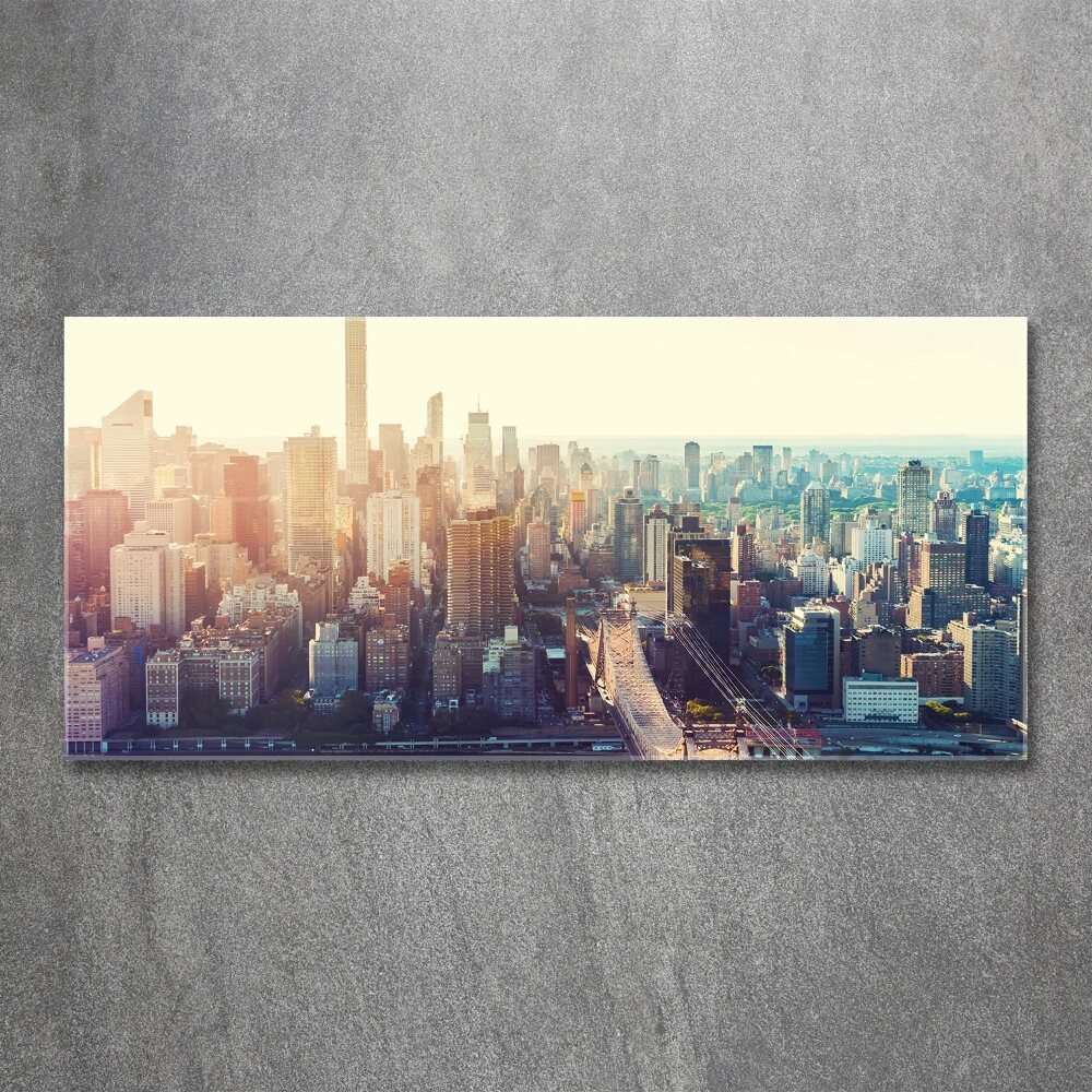 Tableau en acrylique New York City vue d'oiseau