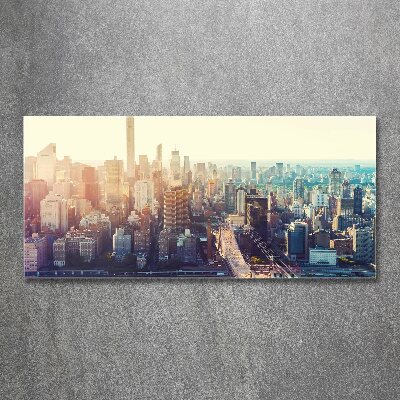 Tableau en acrylique New York City vue d'oiseau