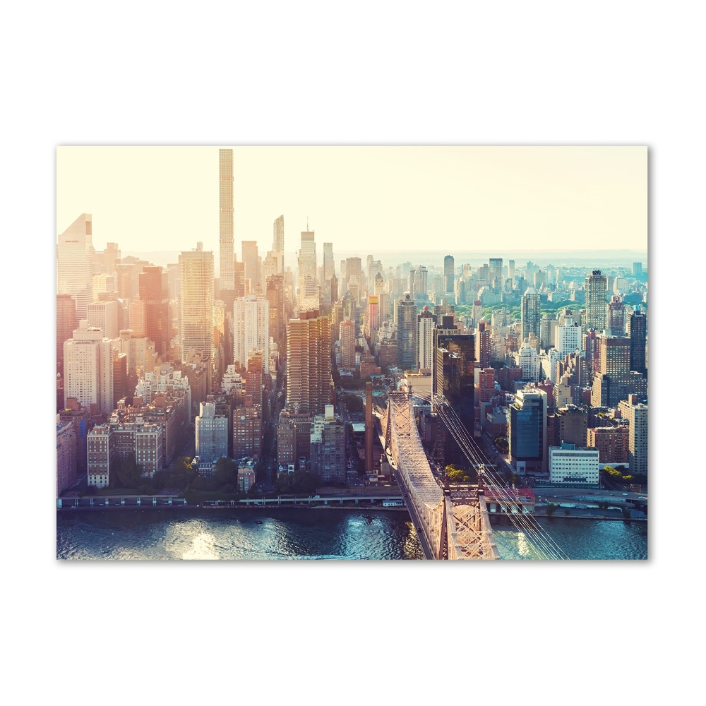 Tableau en acrylique New York City vue d'oiseau