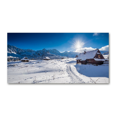 Acrylique tableau Les alpages des Tatras