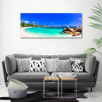 Tableau acrylique Plage des Seychelles