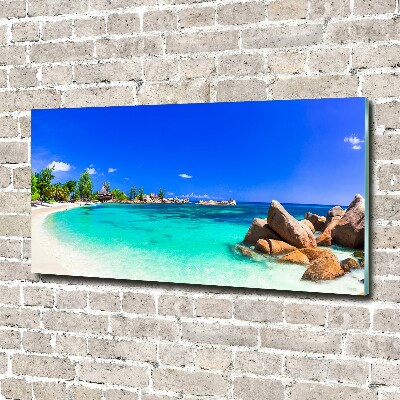 Tableau acrylique Plage des Seychelles