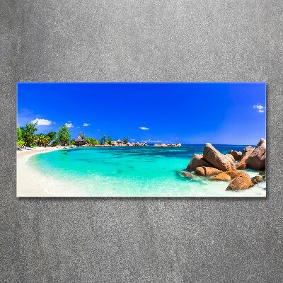 Tableau acrylique Plage des Seychelles