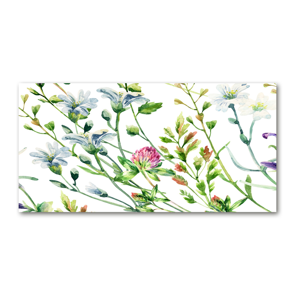 Acrylique tableau Fleurs sauvages