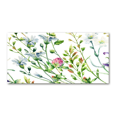 Acrylique tableau Fleurs sauvages