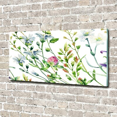 Acrylique tableau Fleurs sauvages