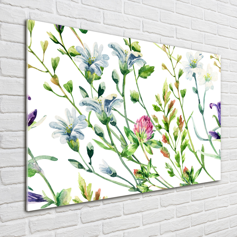 Acrylique tableau Fleurs sauvages