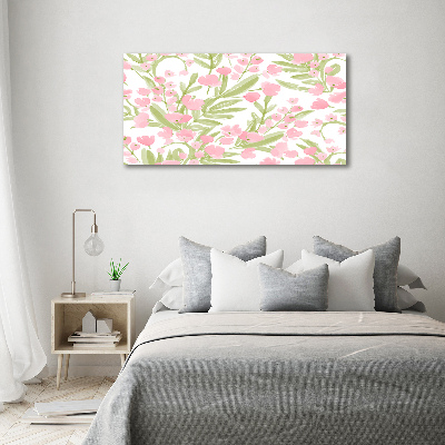 Tableau sur verre acrylique Design floral