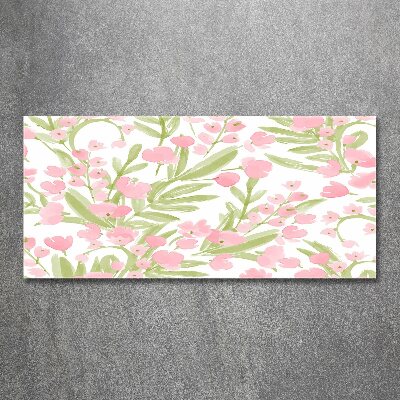 Tableau sur verre acrylique Design floral