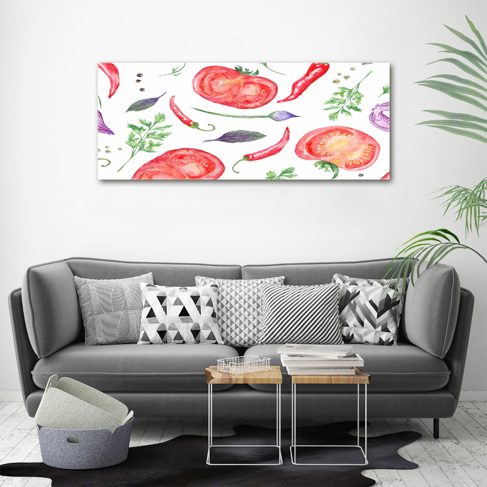 Tableau en acrylique Tomates et épices