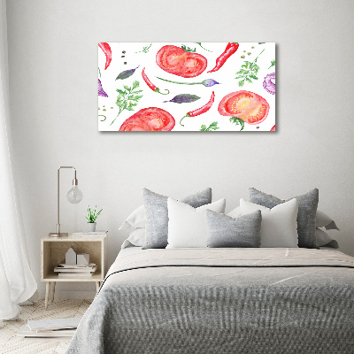 Tableau en acrylique Tomates et épices