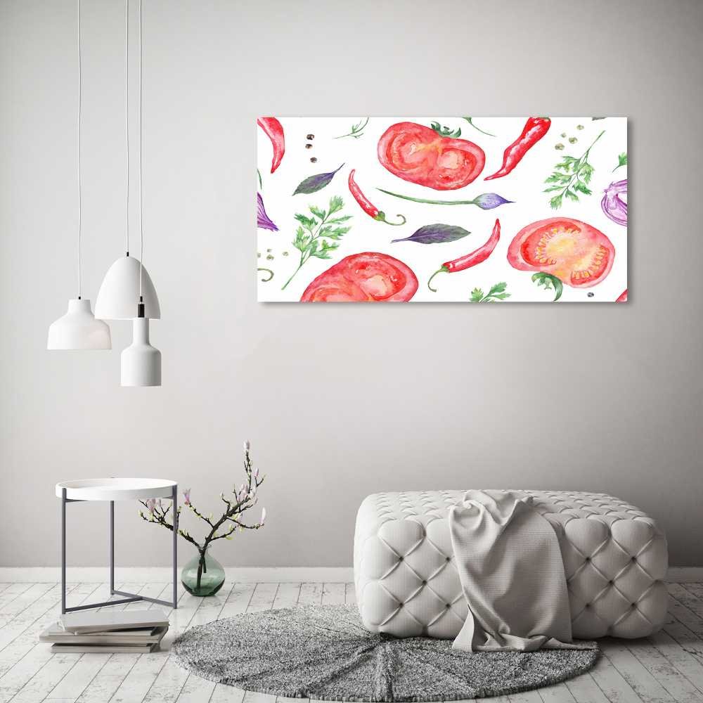 Tableau en acrylique Tomates et épices