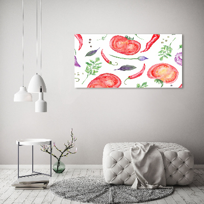 Tableau en acrylique Tomates et épices